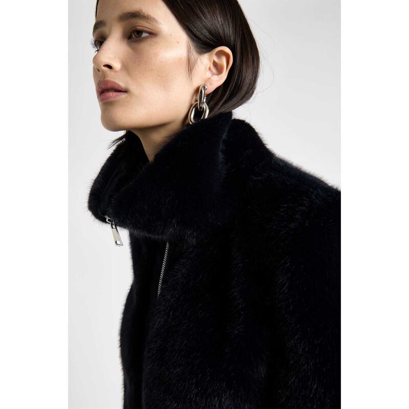 Cue Faux Fur Cropped Jacket image number 6
